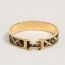 Clic H Tartan & Chaines Obliques 브레이슬릿, 오르페브르 죤 오르/누아