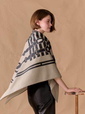 Coaching twill applique scarf 120, View: Worn, worn, view 2 of 4