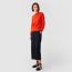 H en Biais boatneck sweater, rouge