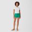 Cotton batiste shorts, vert émeraude