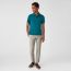 Cotton jersey polo shirt, cobalt