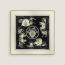 Ex-Libris scarf 45, blanc/noir/kaki