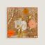 Amis pour la Vie scarf 45, caramel/orange/miel