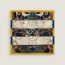 L'Instruction du Roy Bayadere scarf 45, naturel/bleu marine/gold