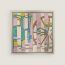 La Berline Bayadere scarf 45, naturel/rose/jaune