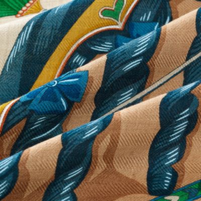 エルメス HERMES ペンキ塗りたて ガヴロッシュ カレ45 水色系  