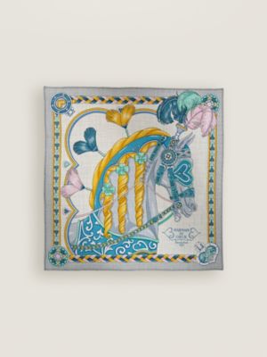 gris chiné/rose/bleu