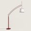 Lampadaire arche Pantographe, rouge H