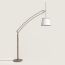 Lampadaire arche Pantographe, étoupe