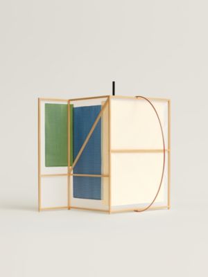 Coulisse hand-painted table lamp, Z model