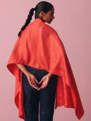 ストール トロンプルイユ 《エプロン・ドール》, イメージ: 着用例, worn, ビュー2の4