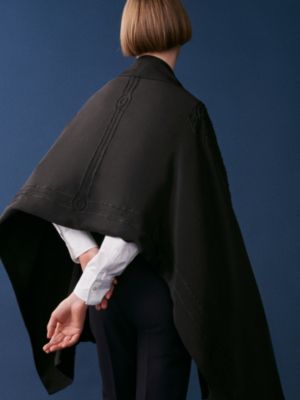 ストール 《トロンプルイユ・ブランデンブルク飾り》, イメージ: 着用例, worn, ビュー2の4