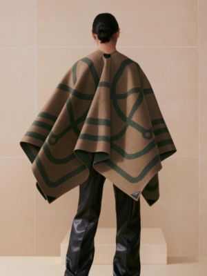 ポンチョ ダブルフェイス 《ヴォルティージュ》, イメージ: 着用例, worn, ビュー2の3