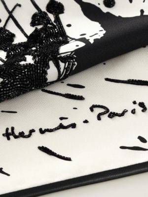 Cheval Surprise Exceptional embroidered dossard scarf, View: Detail, detail, view 4 of 5