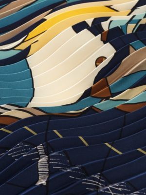 Le Pegase d'Hermès pleated scarf 140, View: Detail, detail, view 3 of 3