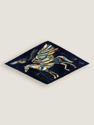Le Pegase d'Hermès pleated scarf 140