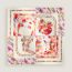 Brides de Gala Marble Silk dossard scarf, rose/blanc/bleu