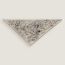 Mille et Un Lapins pleated triangle, naturel/encre