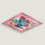 Cavalier en Formes pleated shawl 140, naturel/rose bonbon/bleu