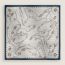 Les Chevaux Dechaines Transat embroidered shawl 140, blanc/marine/cuir, no stock