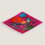 Bouquet Final pleated scarf 140, fuchsia/capucine/turquoise, no stock