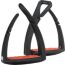 Soft Up Pro stirrup irons, noir/feu