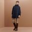 Cape de pluie mixte Allure, navy/beige