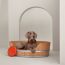 Bucket basket, large model, naturel/dark navy