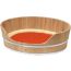 Bucket basket, large model, naturel/feu