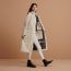 Country horse riding parka, gris carrière/rouge sellier