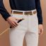 Rocabar II belt, fauve/gris carrière/navy