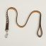 Tressee dog leash, rouge sellier/nata/sésame