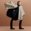 Camail poncho, navy/camail, no stock
