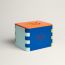 Box of tricks, bleu/jaune/feu