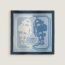 Brides de Gala Pixel pocket square 45, ciel/gris clair/marine