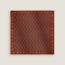 Mobilite Douce pocket square 45, orange brûlé/ciel/gris brûlé