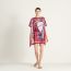 "Robe du Soir" tunic, rouge vermillon