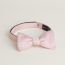 Magnifying H bow tie, rose clair/rose foncé