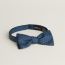 Landing H bow tie, marine/ciel