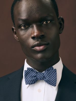 H Passant bow tie, View: Worn, worn, view 2 of 2