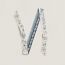 Tatouages Marins Bandana studded twill ribbon, bleu marine/bleu jean/blanc
