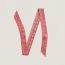 Tatouages Marins Bandana studded twill ribbon, rouge/bois de rose/blanc