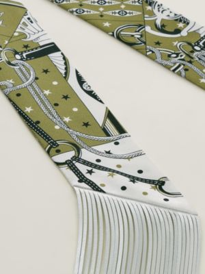 Twilly em couro com franjas Bandana, Exibir: Detalhes, detail, visualizar 3 de 3