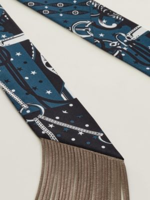 Twilly em couro com franjas Bandana, Exibir: Detalhes, detail, visualizar 3 de 3