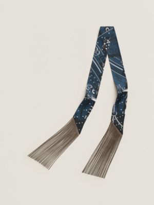 Twilly franges cuir Bandana