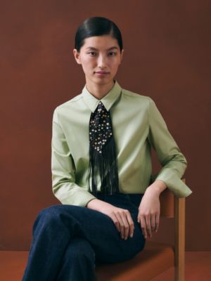 ツイリーフリンジ 《レッド・ベリー》, イメージ: 着用例, worn, ビュー2の3