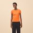 Embroidered pocket t-shirt, orange