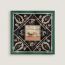 Palonniers scarf 45, vert loden/noir/beige doré