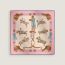 Jumping scarf 45, rose bonbon/beige/alezan