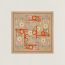 Brides et Frontaux scarf 45, beige/rose/vermillon, no stock